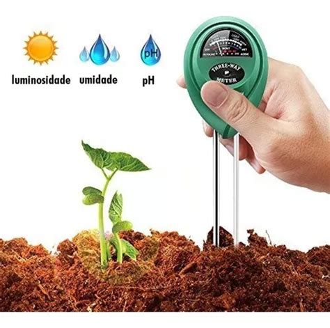 medidor analogico 3x1 de solos plantas ph umidade termometro|3 em 1 .